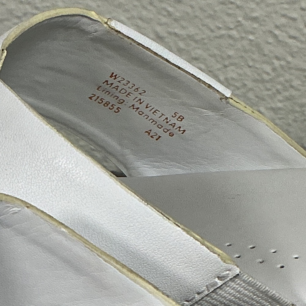 Cole Haan Grandpro Sandals Cris Cross Optic White Slides Women's Sz 5 B - Picture 4 of 8